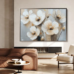 Floral 770 Canvas Art 18" x 24" / 45 x 60 cm / Black