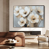 Floral 770 Canvas Art 18" x 24" / 45 x 60 cm / Black