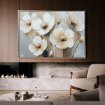 Floral 770 Canvas Art 18" x 24" / 45 x 60 cm / Black
