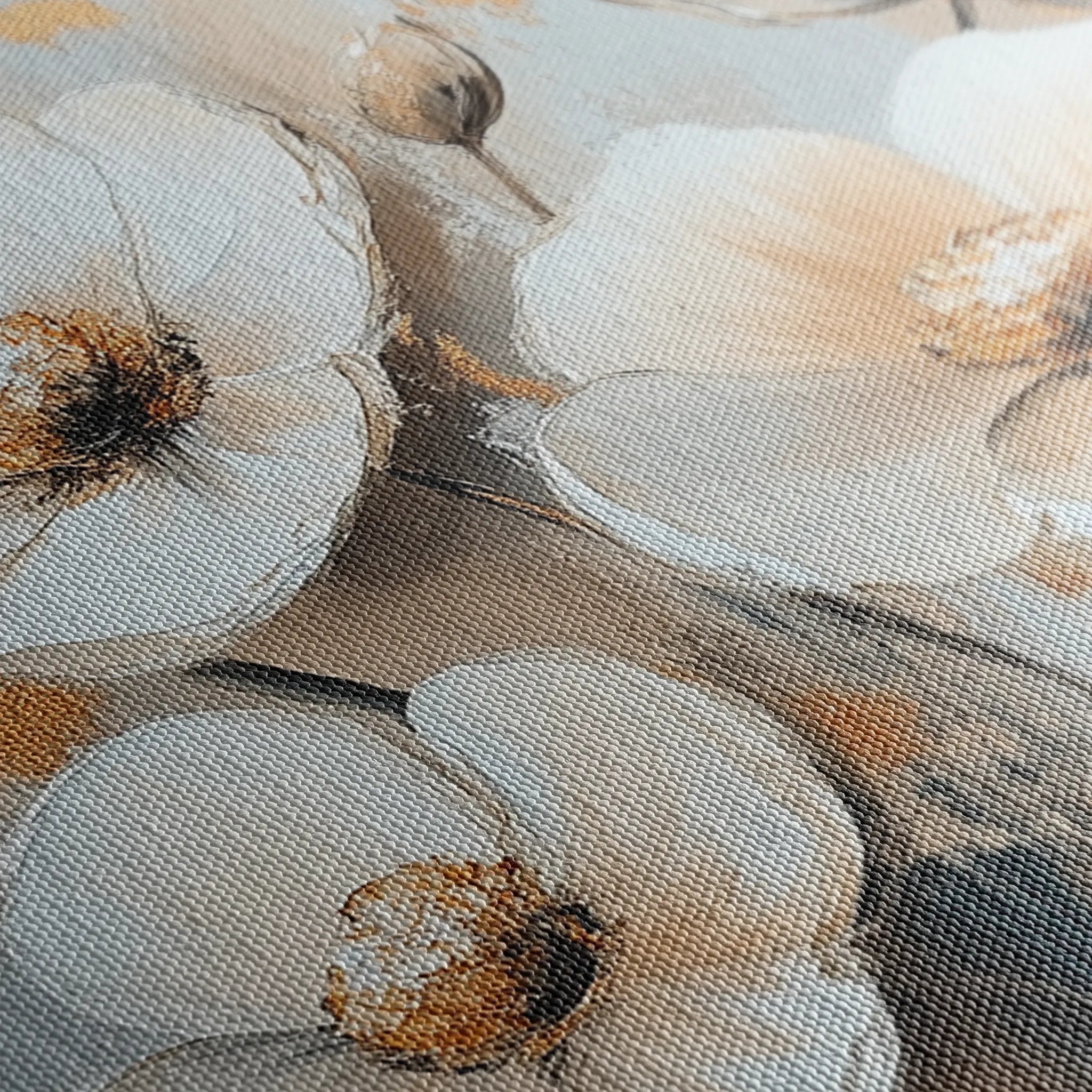 Floral 770 Canvas Art 18" x 24" / 45 x 60 cm / Black