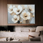 Floral 770 Canvas Art 60 x 40 cm / Black