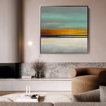 Abstract 771 Canvas Art 16" x 16" / 40 x 40 cm / Black