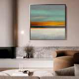 Abstract 771 Canvas Art 16" x 16" / 40 x 40 cm / Black