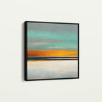 Abstract 771 Canvas Art 16" x 16" / 40 x 40 cm / Black