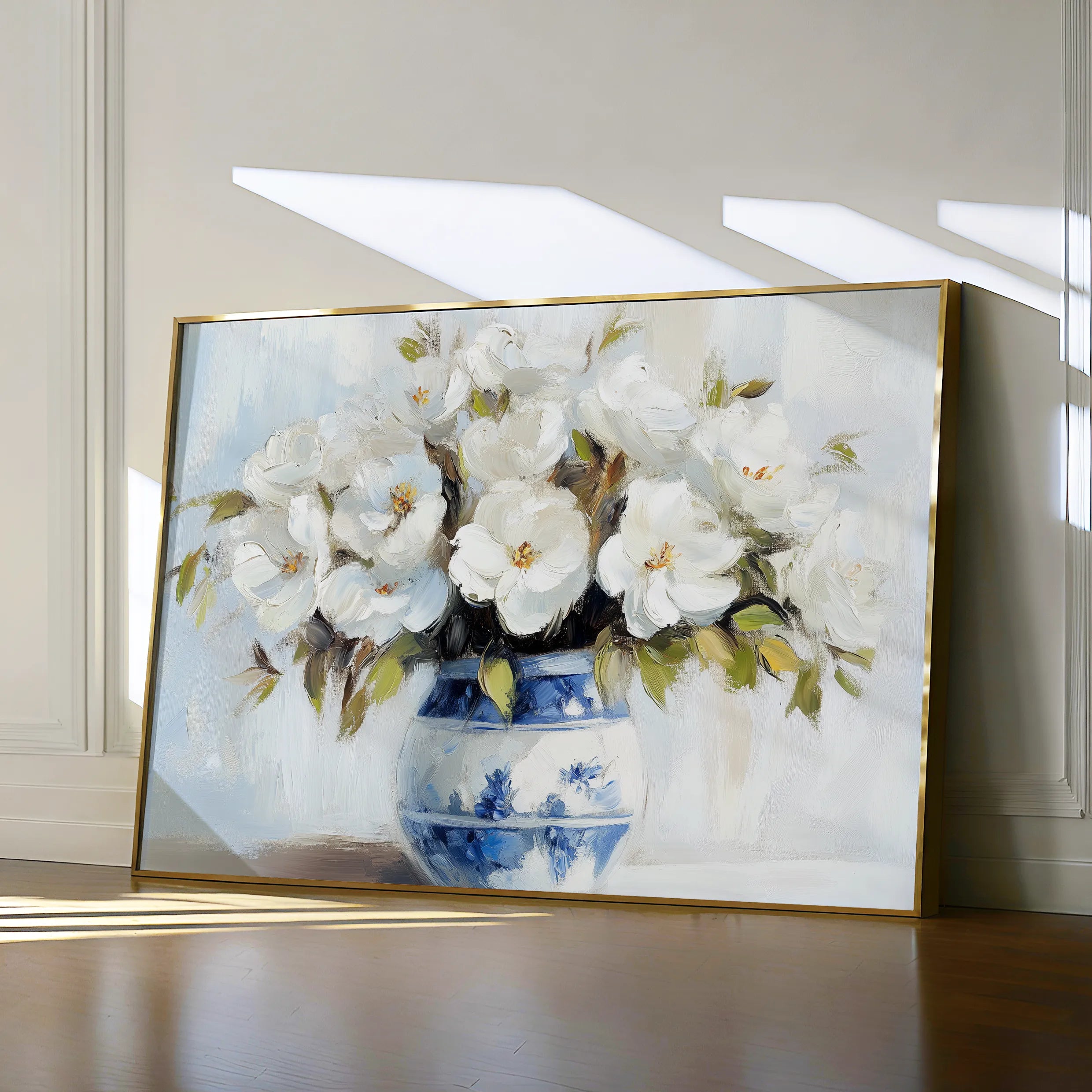 Floral 771 Canvas Art 18" x 24" / 45 x 60 cm / Black