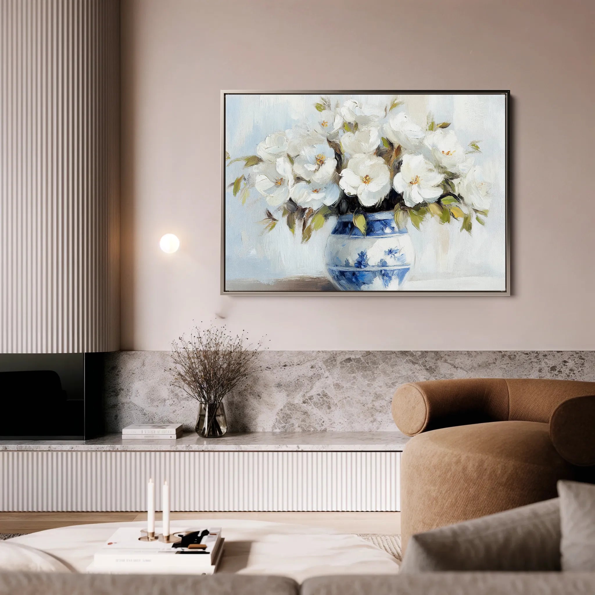 Floral 771 Canvas Art 18" x 24" / 45 x 60 cm / Black
