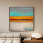 Abstract 772 Canvas Art 16" x 16" / 40 x 40 cm / Black