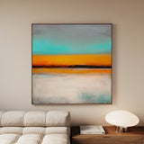 Abstract 772 Canvas Art 16" x 16" / 40 x 40 cm / Black