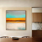 Abstract 772 Canvas Art 16" x 16" / 40 x 40 cm / Black