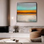 Abstract 772 Canvas Art 16" x 16" / 40 x 40 cm / Black