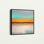Abstract 772 Canvas Art 16" x 16" / 40 x 40 cm / Black