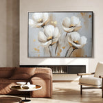 Floral 772 Canvas Art 18" x 24" / 45 x 60 cm / Black