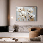 Floral 772 Canvas Art 18" x 24" / 45 x 60 cm / Black