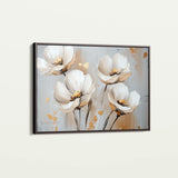 Floral 772 Canvas Art 18" x 24" / 45 x 60 cm / Black