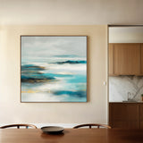 Abstract 773 Canvas Art 16" x 16" / 40 x 40 cm / Black