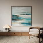 Abstract 773 Canvas Art 16" x 16" / 40 x 40 cm / Black