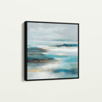 Abstract 773 Canvas Art 16" x 16" / 40 x 40 cm / Black