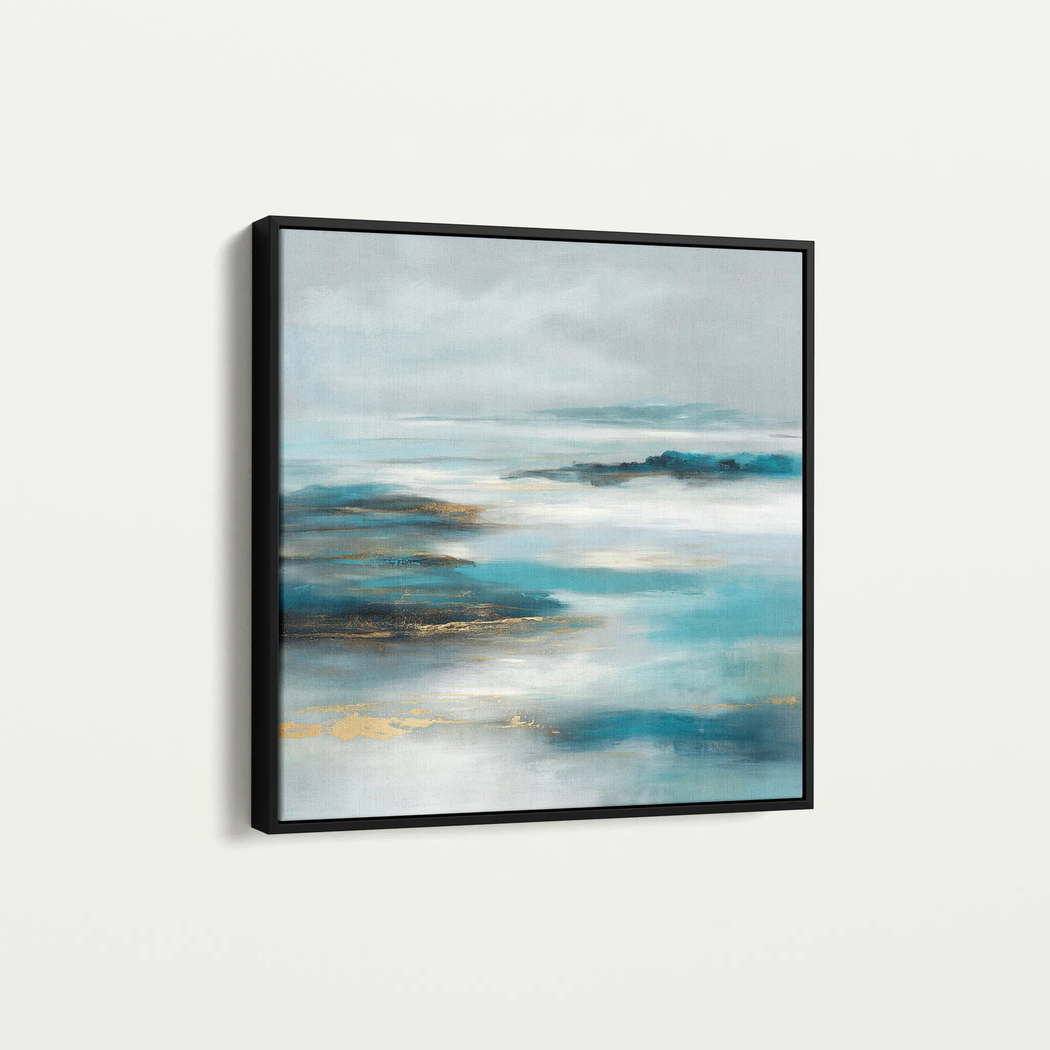 Abstract 773 Canvas Art 16" x 16" / 40 x 40 cm / Black