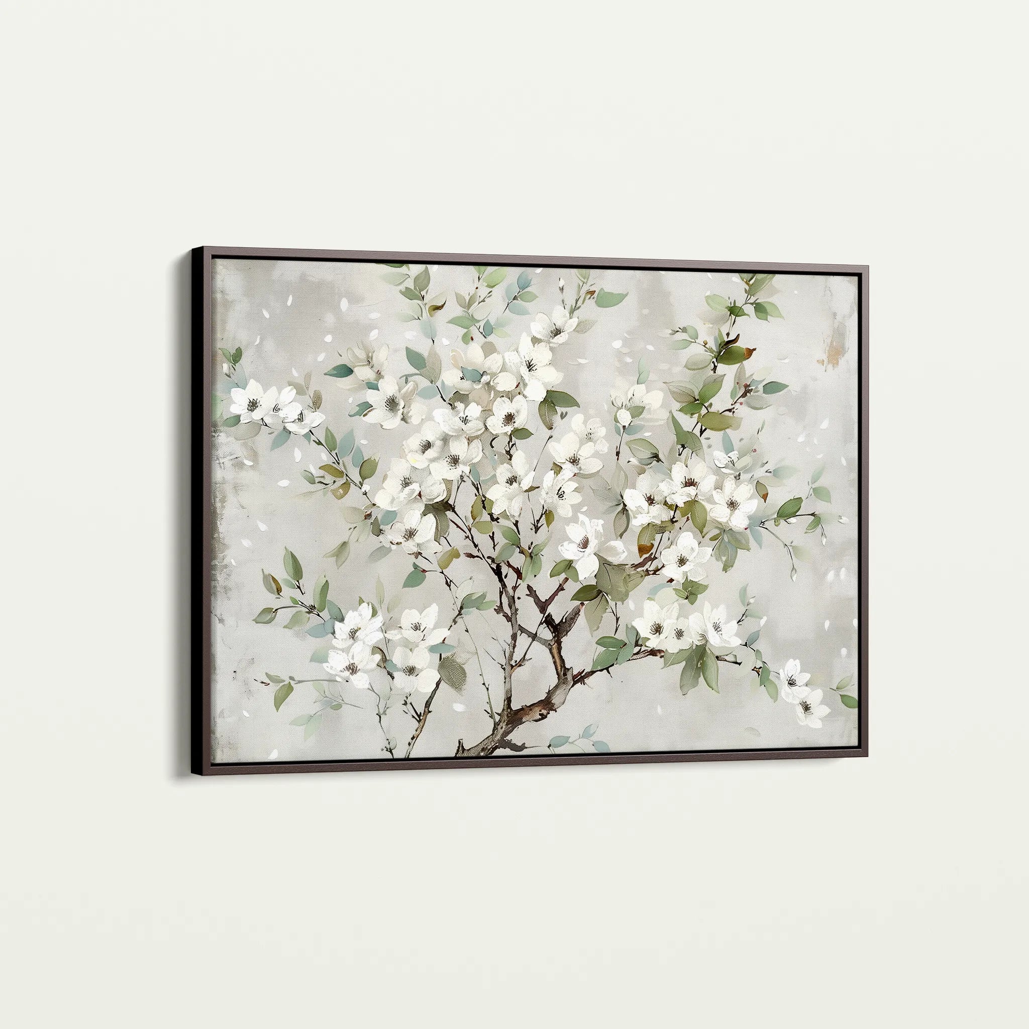Floral 773 Canvas Art 18" x 24" / 45 x 60 cm / Black