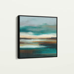 Abstract 774 Canvas Art 16" x 16" / 40 x 40 cm / Black