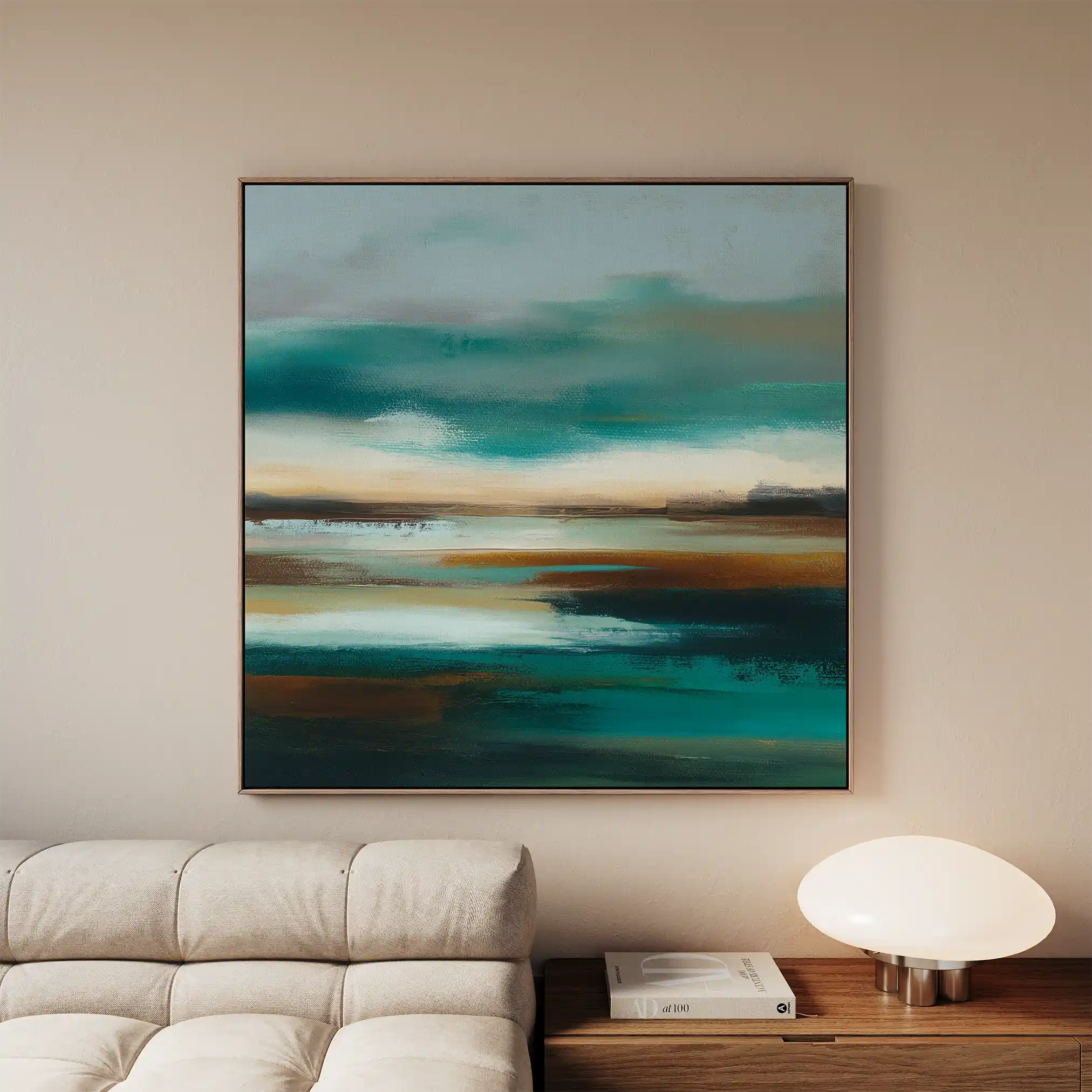 Abstract 774 Canvas Art 60 x 60 cm / Black