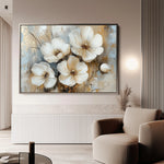 Floral 774 Canvas Art 18" x 24" / 45 x 60 cm / Black