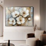 Floral 774 Canvas Art 18" x 24" / 45 x 60 cm / Black