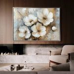 Floral 774 Canvas Art 60 x 40 cm / Black