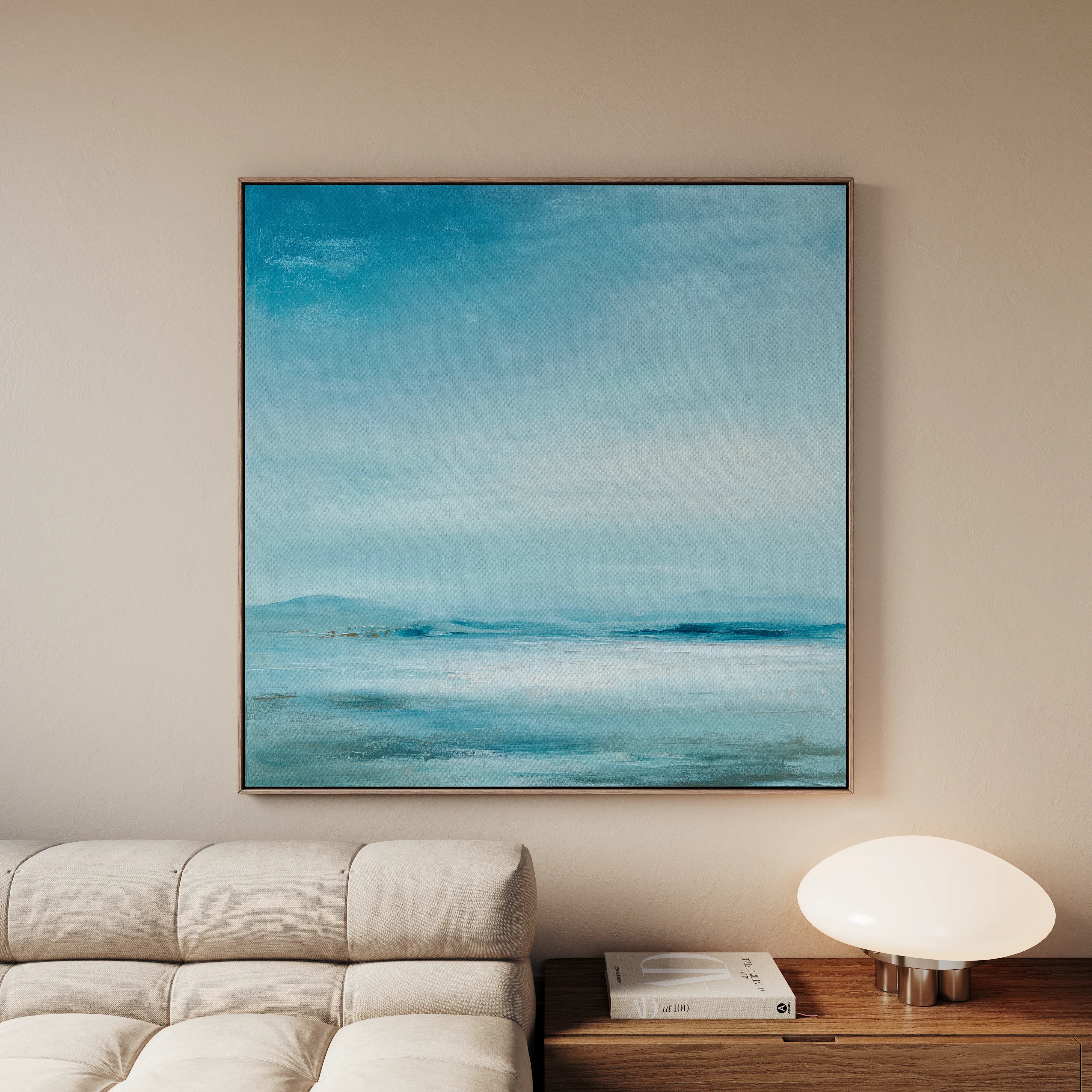 Abstract 775 Canvas Art 16" x 16" / 40 x 40 cm / Black