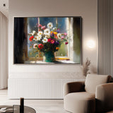 Floral 775 Canvas Art 18" x 24" / 45 x 60 cm / Black