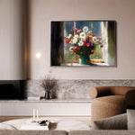 Floral 775 Canvas Art 18" x 24" / 45 x 60 cm / Black