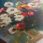 Floral 775 Canvas Art 18" x 24" / 45 x 60 cm / Black