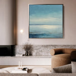 Abstract 776 Canvas Art 16" x 16" / 40 x 40 cm / Black
