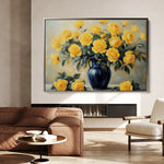 Floral 776 Canvas Art 18" x 24" / 45 x 60 cm / Black