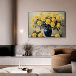 Floral 776 Canvas Art 18" x 24" / 45 x 60 cm / Black