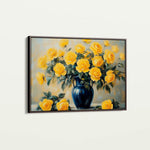 Floral 776 Canvas Art 18" x 24" / 45 x 60 cm / Black