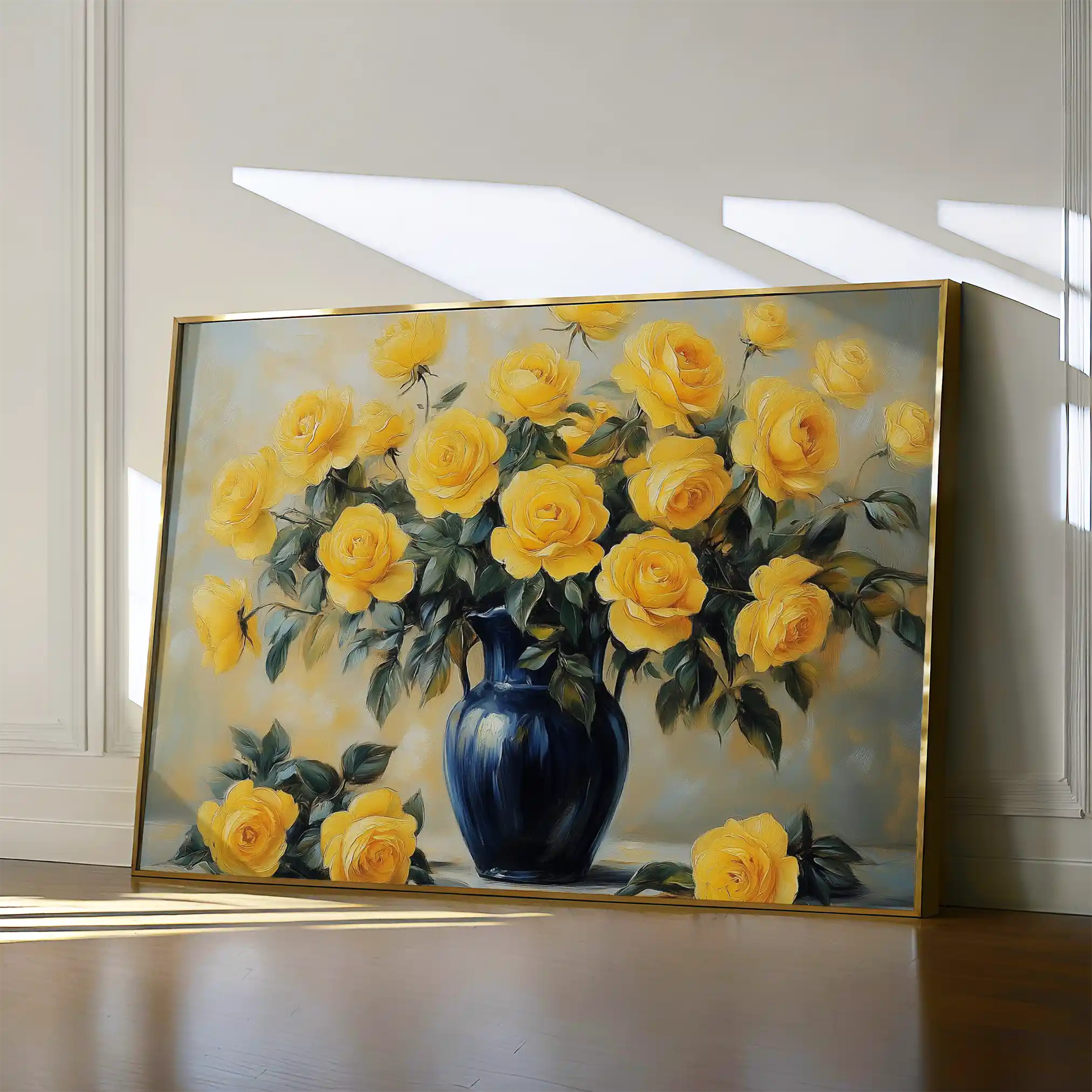 Floral 776 Canvas Art 60 x 40 cm / Black