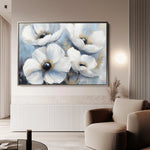Floral 777 Canvas Art 18" x 24" / 45 x 60 cm / Black