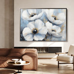 Floral 777 Canvas Art 18" x 24" / 45 x 60 cm / Black