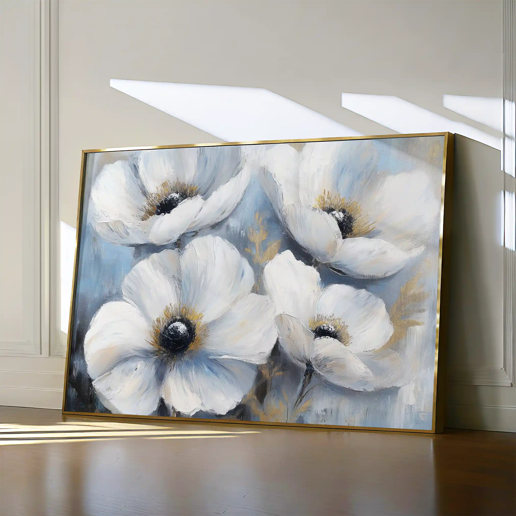 Floral 777 Canvas Art 60 x 40 cm / Black