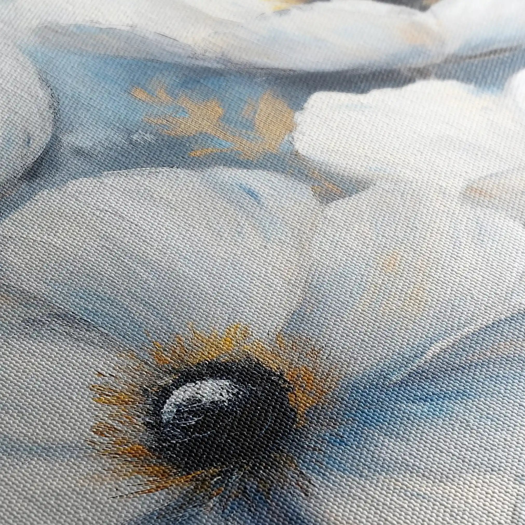 Floral 777 Canvas Art 60 x 40 cm / Black