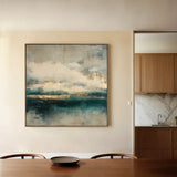 Abstract 778 Canvas Art 16" x 16" / 40 x 40 cm / Black