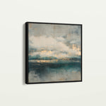 Abstract 778 Canvas Art 16" x 16" / 40 x 40 cm / Black