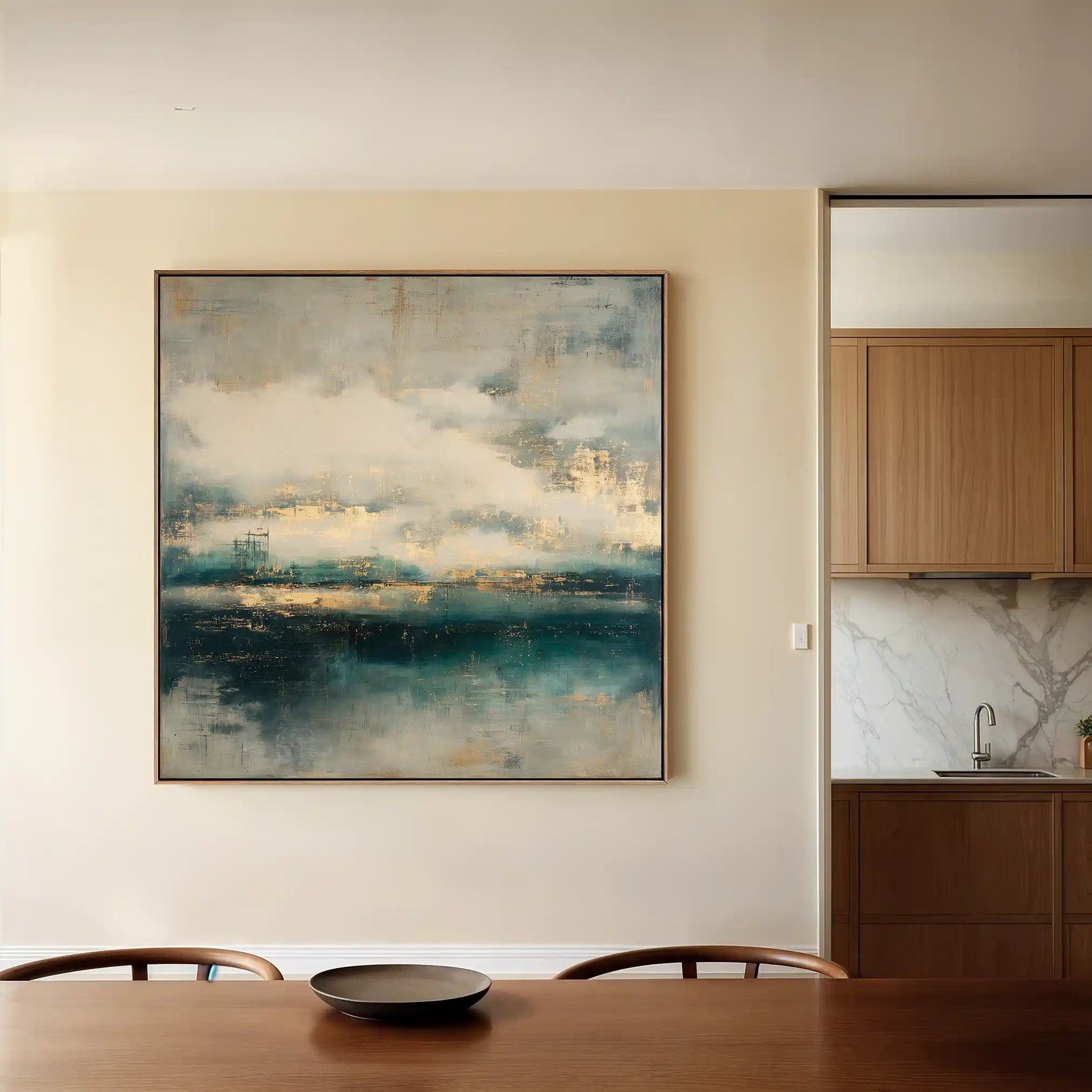 Abstract 778 Canvas Art 60 x 60 cm / Black