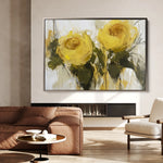 Floral 778 Canvas Art 18" x 24" / 45 x 60 cm / Black