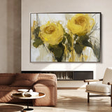 Floral 778 Canvas Art 18" x 24" / 45 x 60 cm / Black