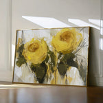 Floral 778 Canvas Art 18" x 24" / 45 x 60 cm / Black