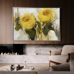 Floral 778 Canvas Art 18" x 24" / 45 x 60 cm / Black