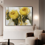 Floral 778 Canvas Art 18" x 24" / 45 x 60 cm / Black