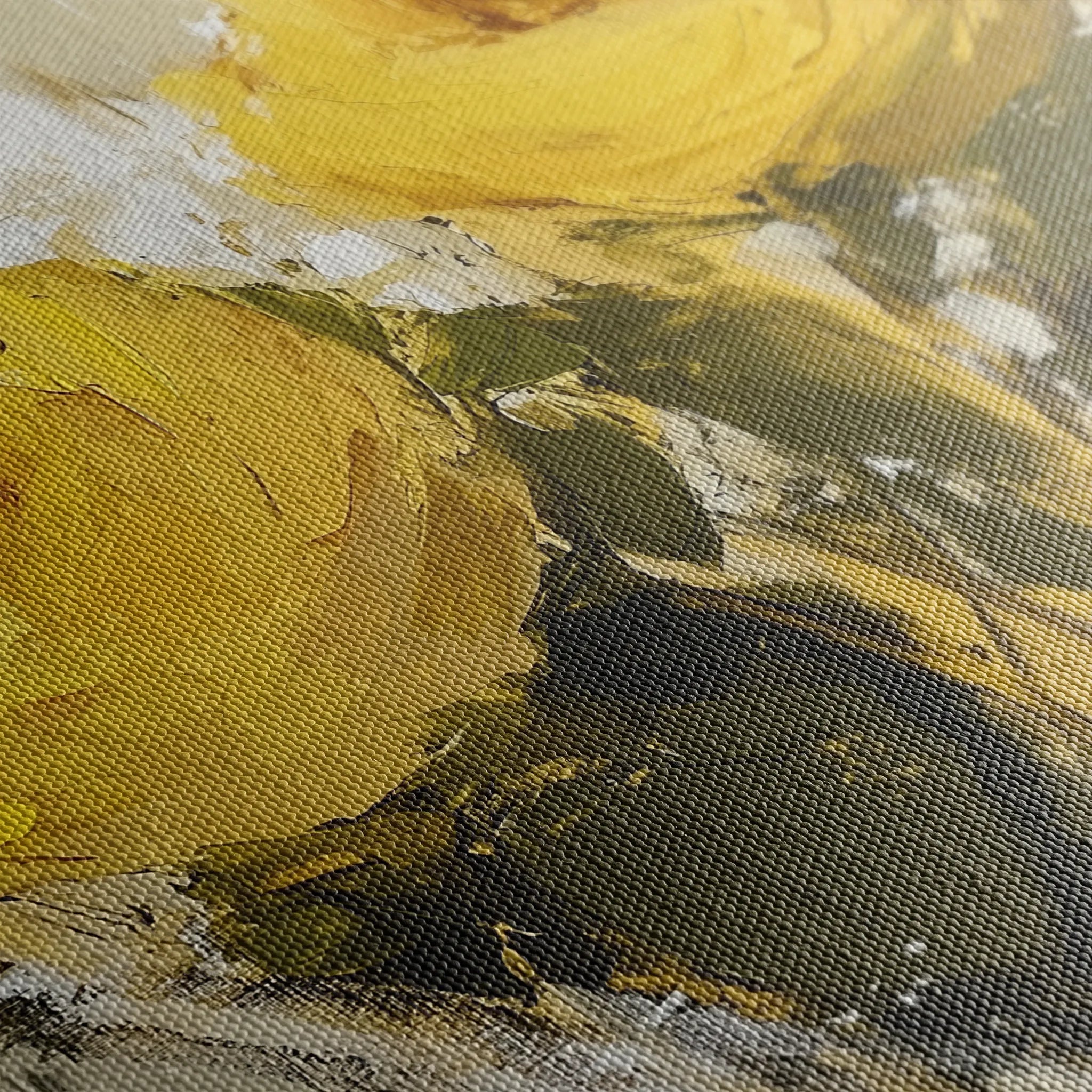 Floral 778 Canvas Art 18" x 24" / 45 x 60 cm / Black